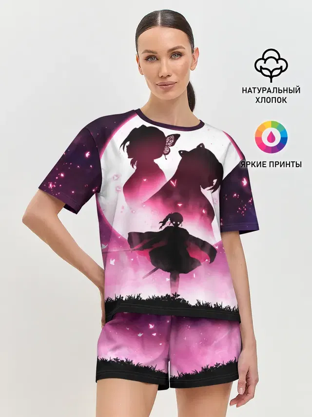 Женская пижама с шортами