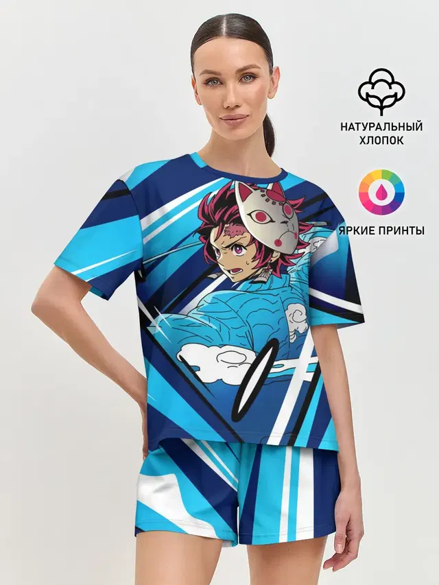 Женская пижама с шортами