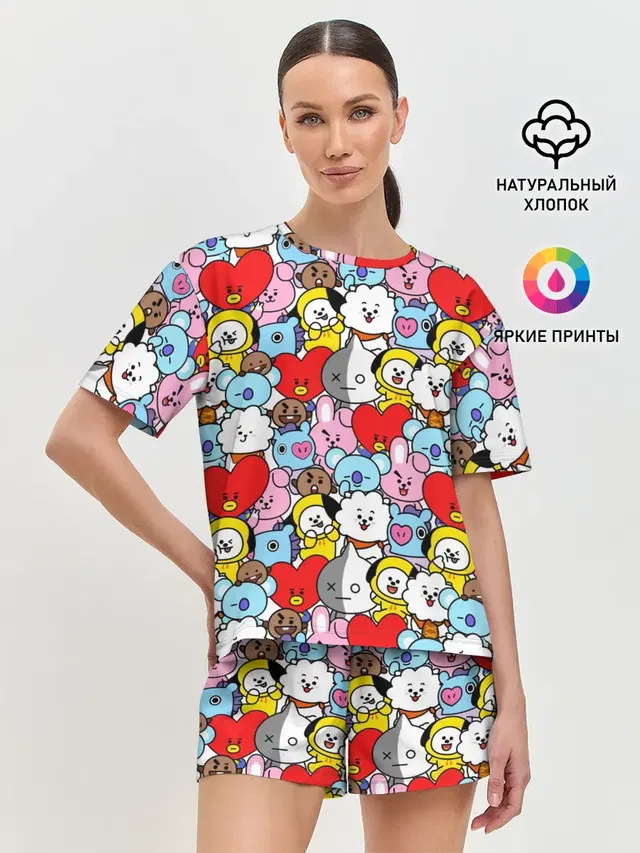 Женская пижама с шортами