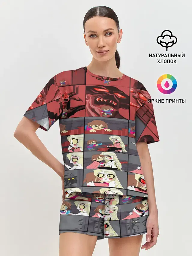 Женская пижама с шортами