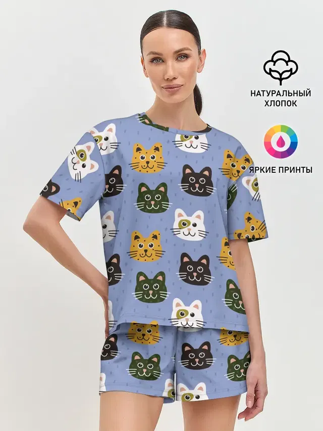 Женская пижама с шортами