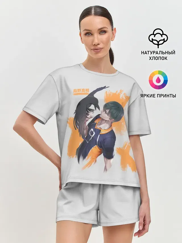 Женская пижама с шортами