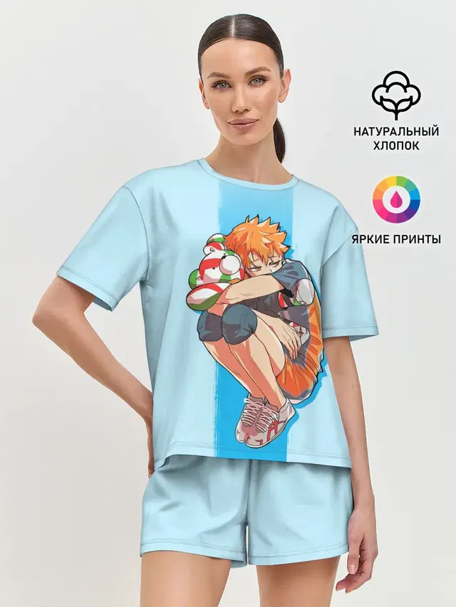 Женская пижама с шортами