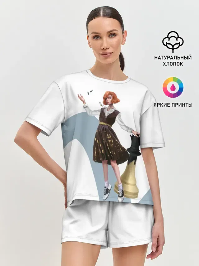 Женская пижама с шортами