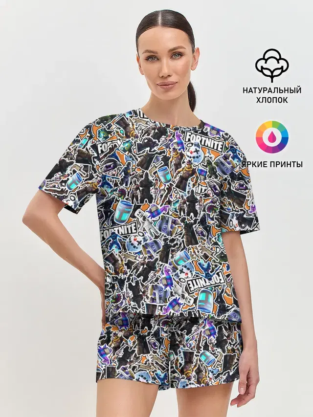 Женская пижама с шортами