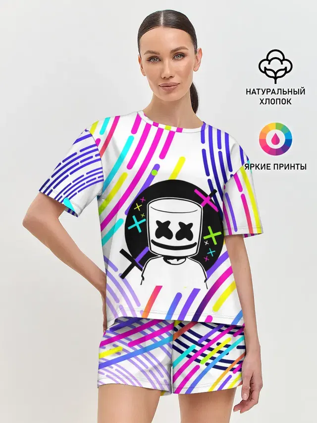 Женская пижама с шортами
