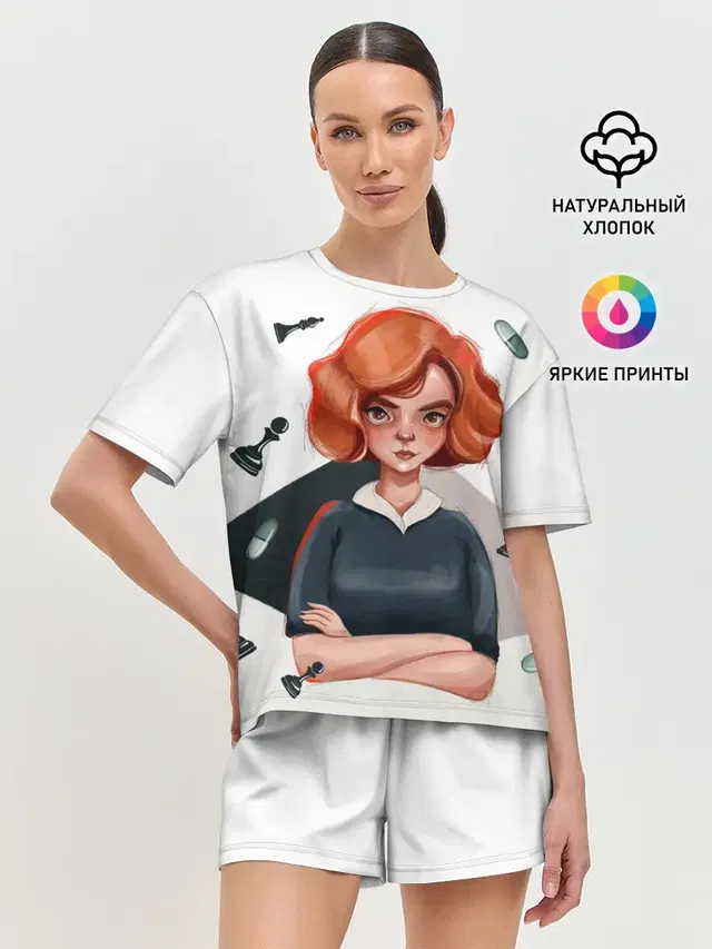 Женская пижама с шортами