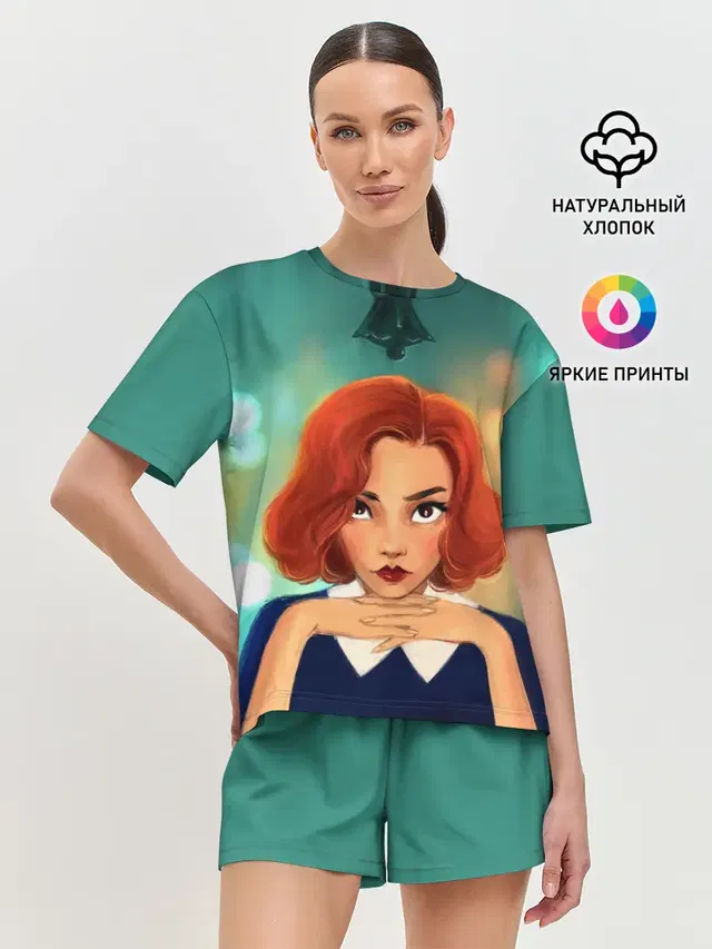 Женская пижама с шортами
