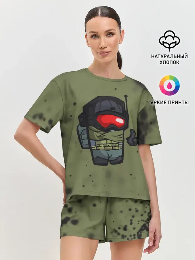 Женская пижама с шортами