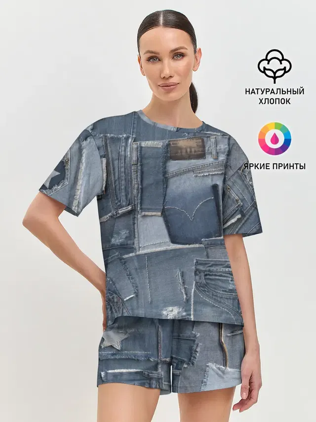 Женская пижама с шортами