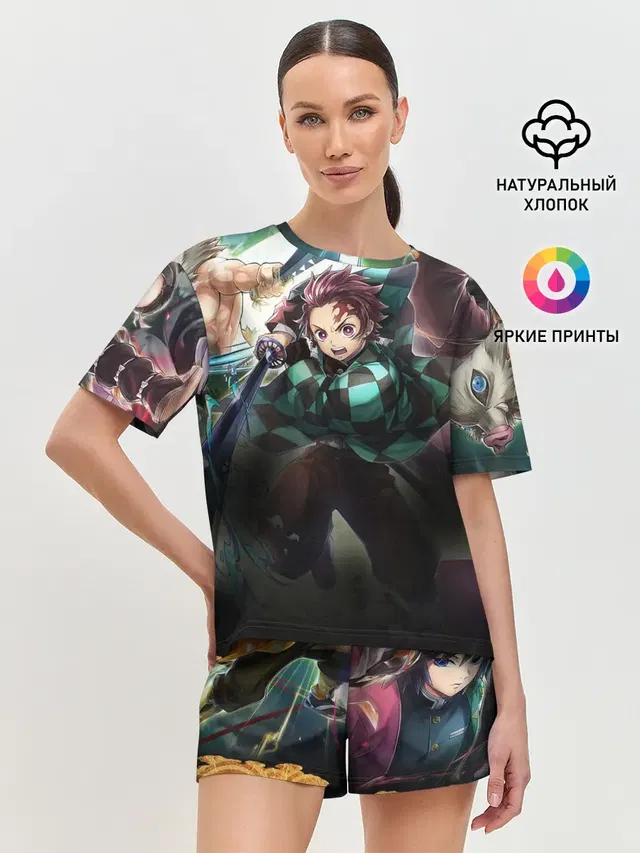 Женская пижама с шортами