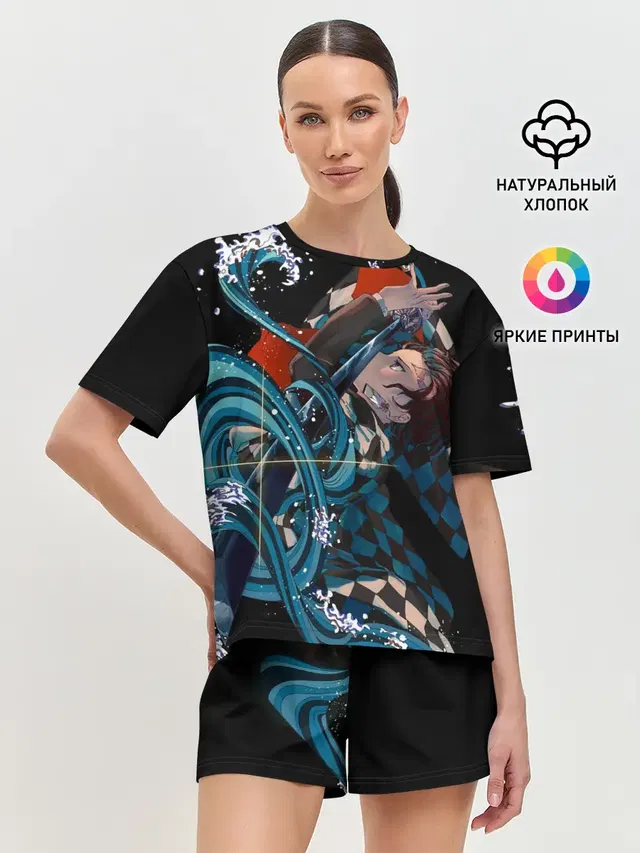 Женская пижама с шортами