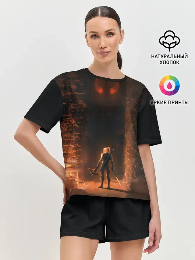 Женская пижама с шортами