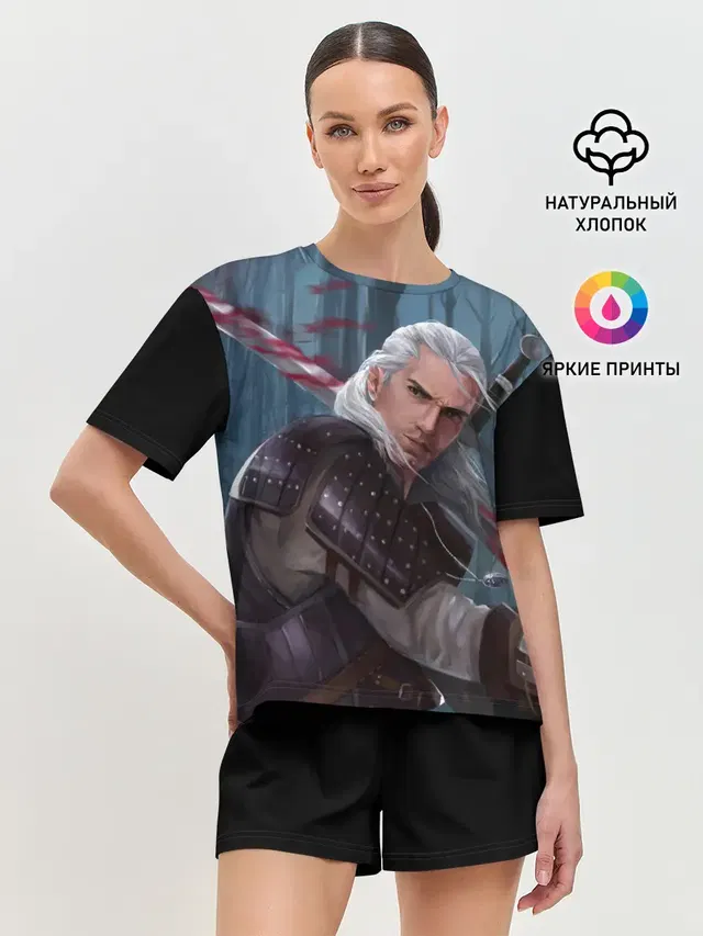 Женская пижама с шортами