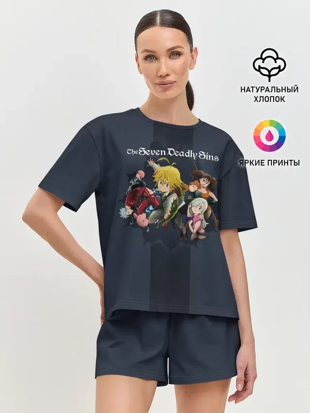 Женская пижама с шортами