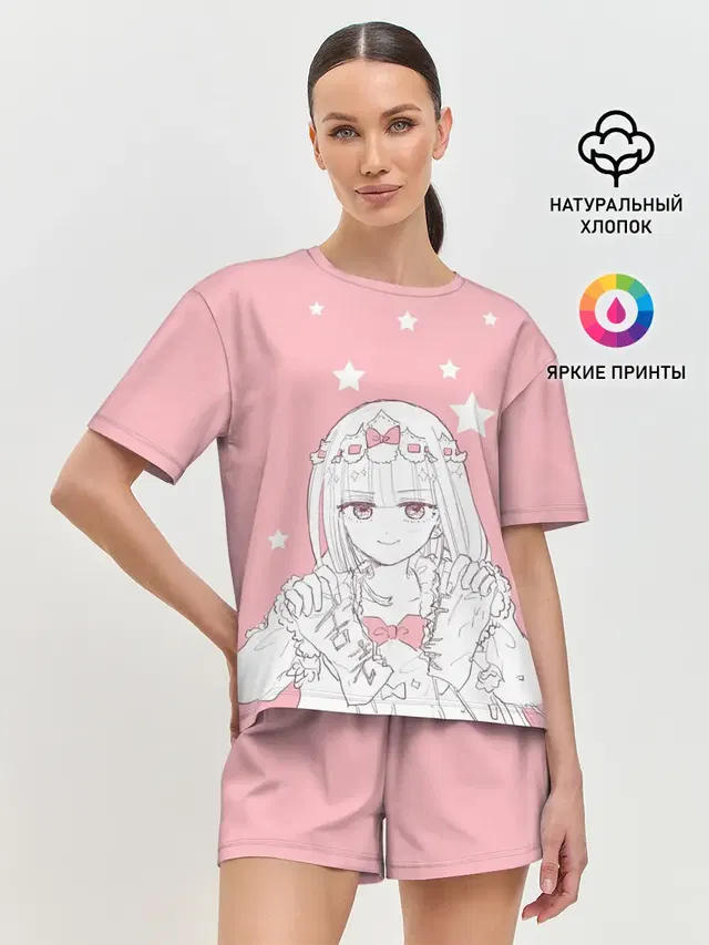 Женская пижама с шортами