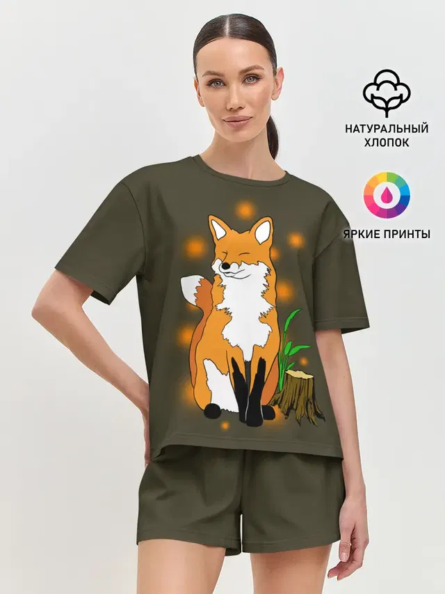 Женская пижама с шортами