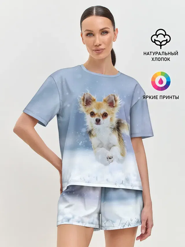 Женская пижама с шортами