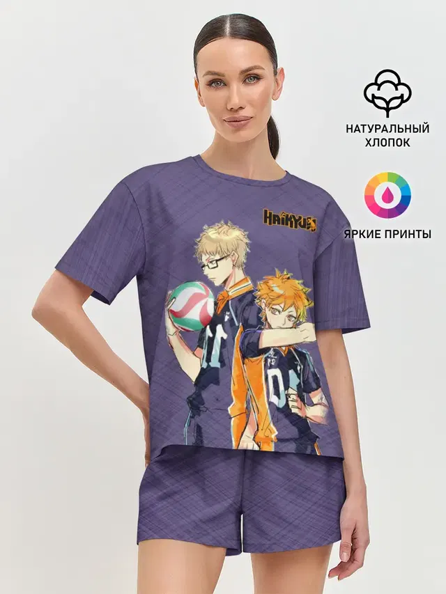 Женская пижама с шортами