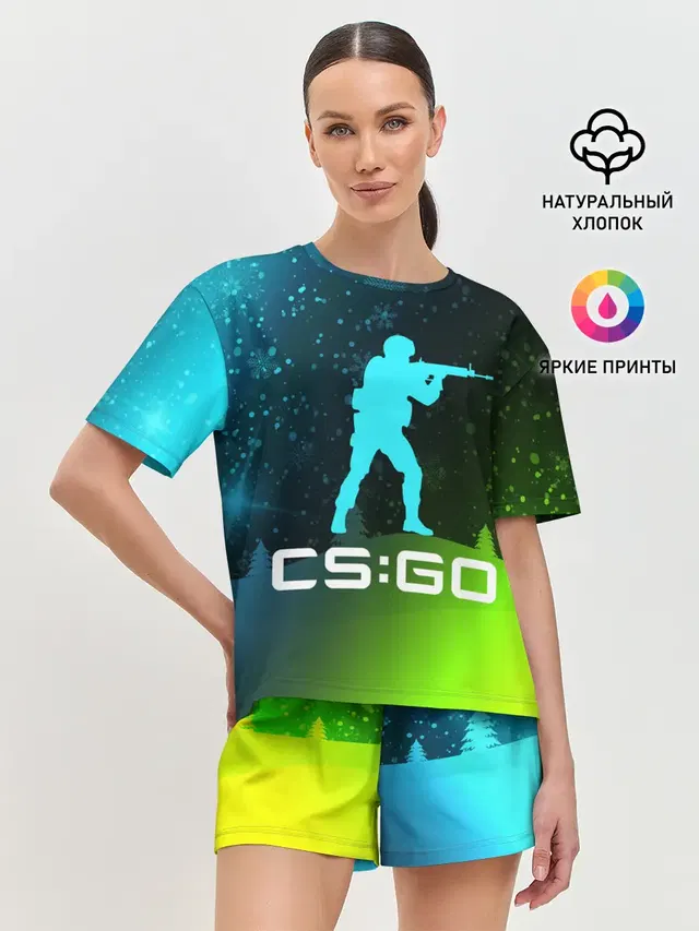 Женская пижама с шортами