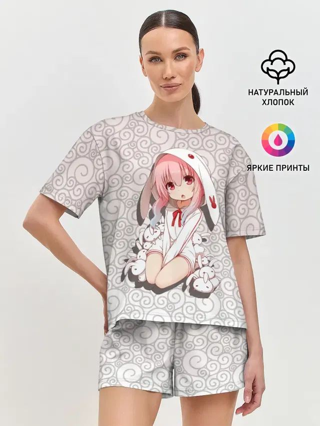 Женская пижама с шортами