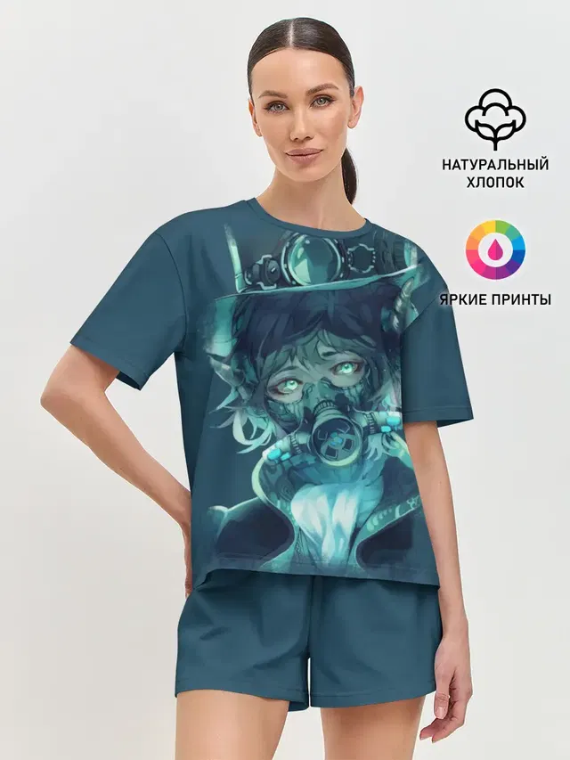 Женская пижама с шортами