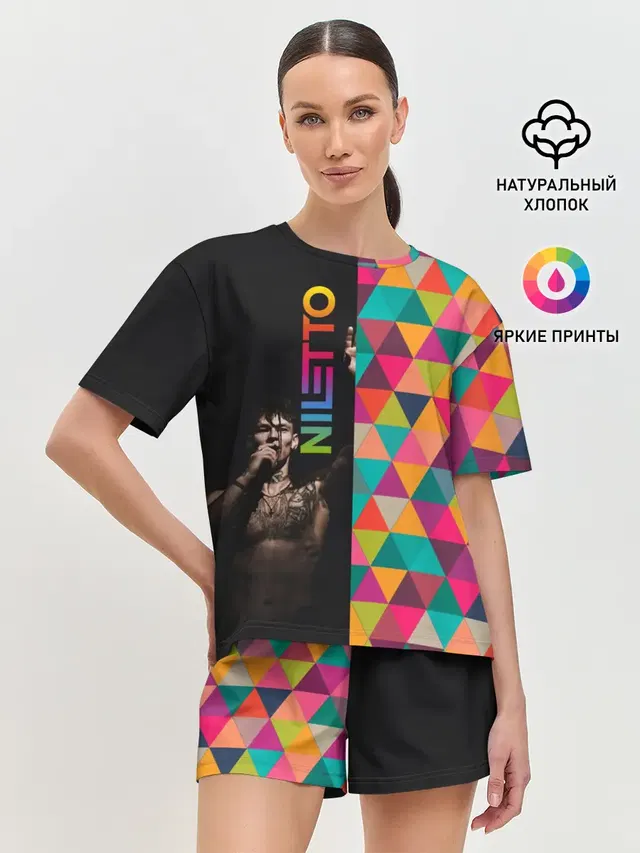 Женская пижама с шортами