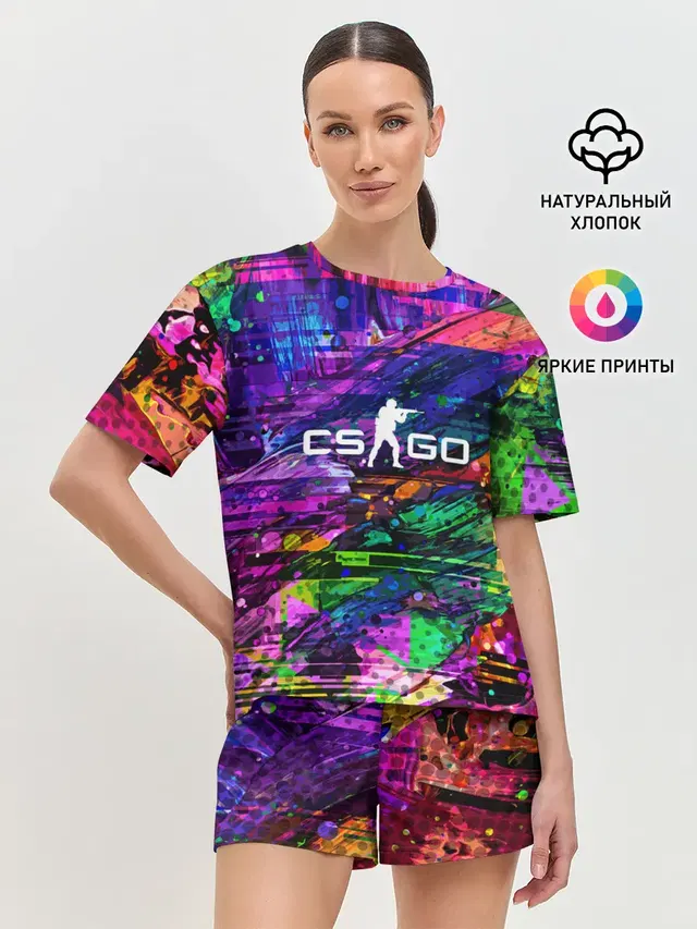 Женская пижама с шортами