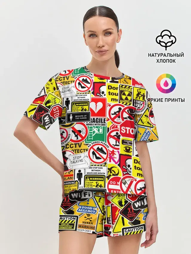 Женская пижама с шортами