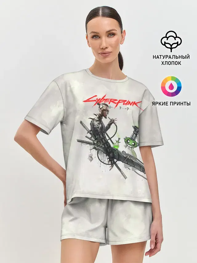 Женская пижама с шортами