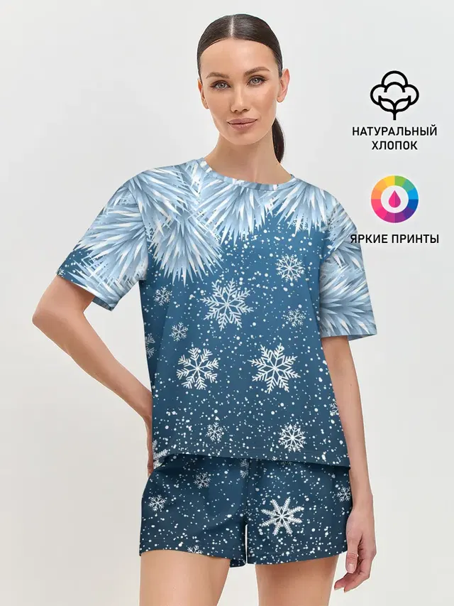 Женская пижама с шортами