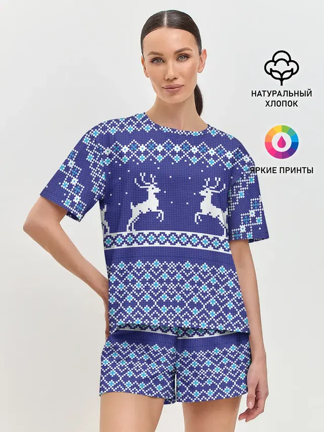 Женская пижама с шортами