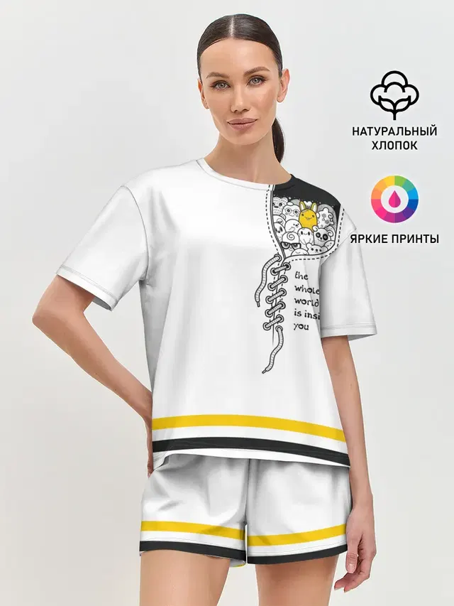Женская пижама с шортами