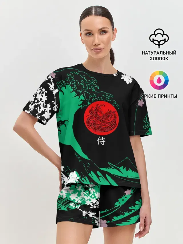 Женская пижама с шортами