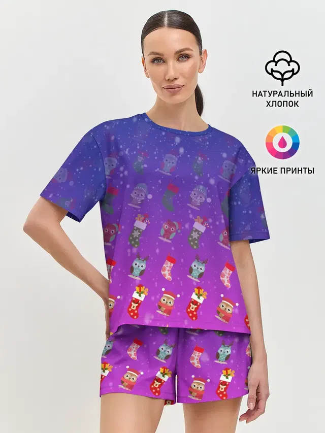 Женская пижама с шортами