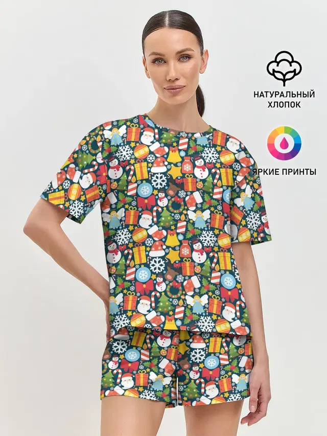 Женская пижама с шортами