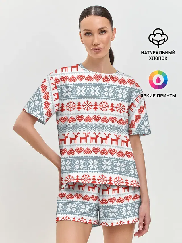 Женская пижама с шортами