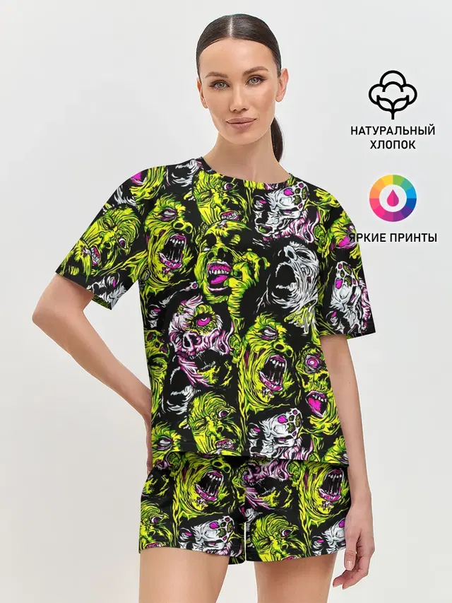 Женская пижама с шортами