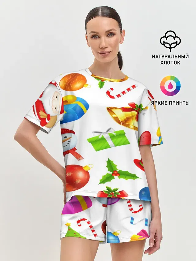 Женская пижама с шортами