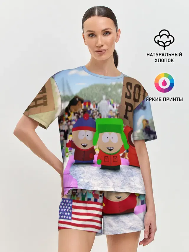 Женская пижама с шортами