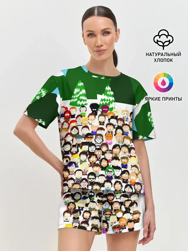 Женская пижама с шортами