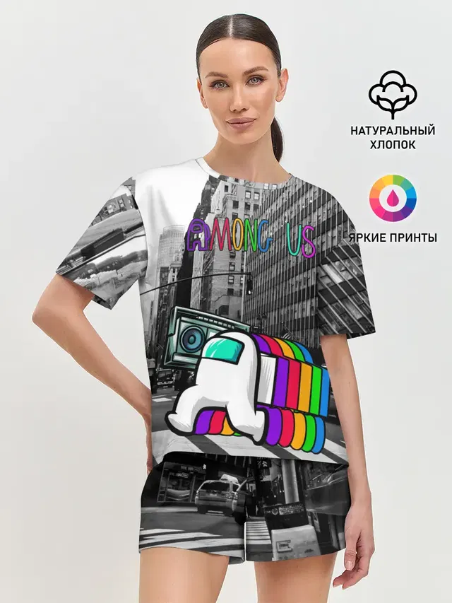 Женская пижама с шортами