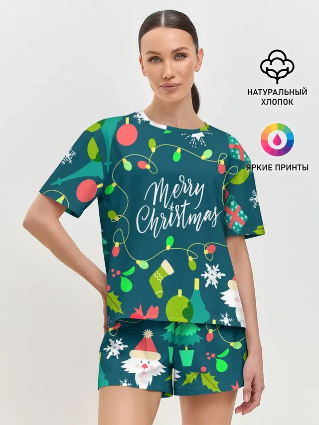 Женская пижама с шортами