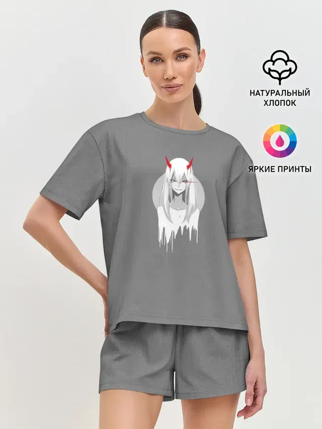 Женская пижама с шортами