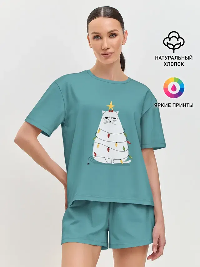 Женская пижама с шортами