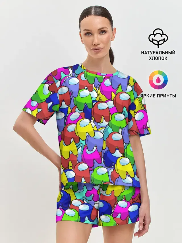 Женская пижама с шортами