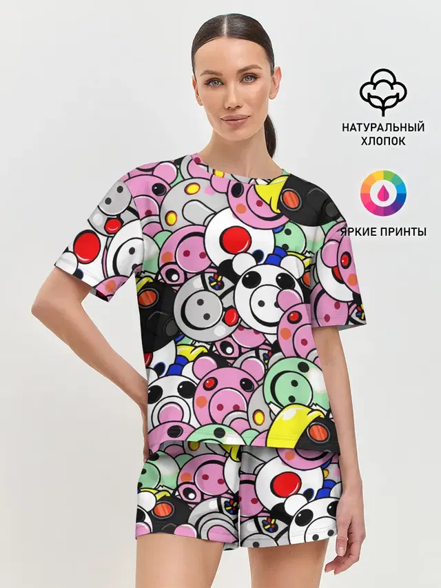 Женская пижама с шортами