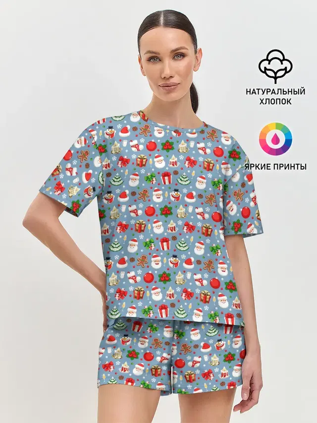 Женская пижама с шортами