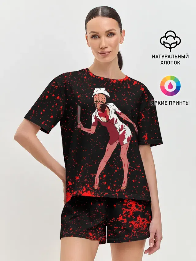 Женская пижама с шортами