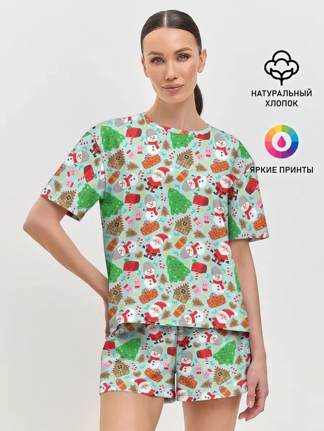 Женская пижама с шортами